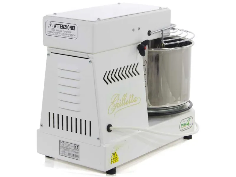 Pétrin à spirale Famag Grilletta IM 5-S monophasé à 10 vitesses - Tête basculante - 5KG