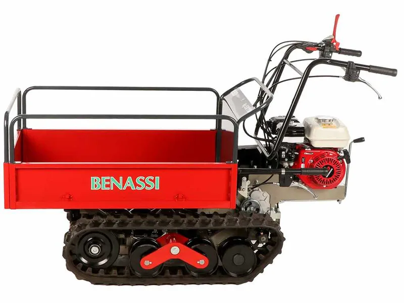 Benassi M503 - Brouette à moteur extensible sur chenilles - Capacité de charge 550Kg