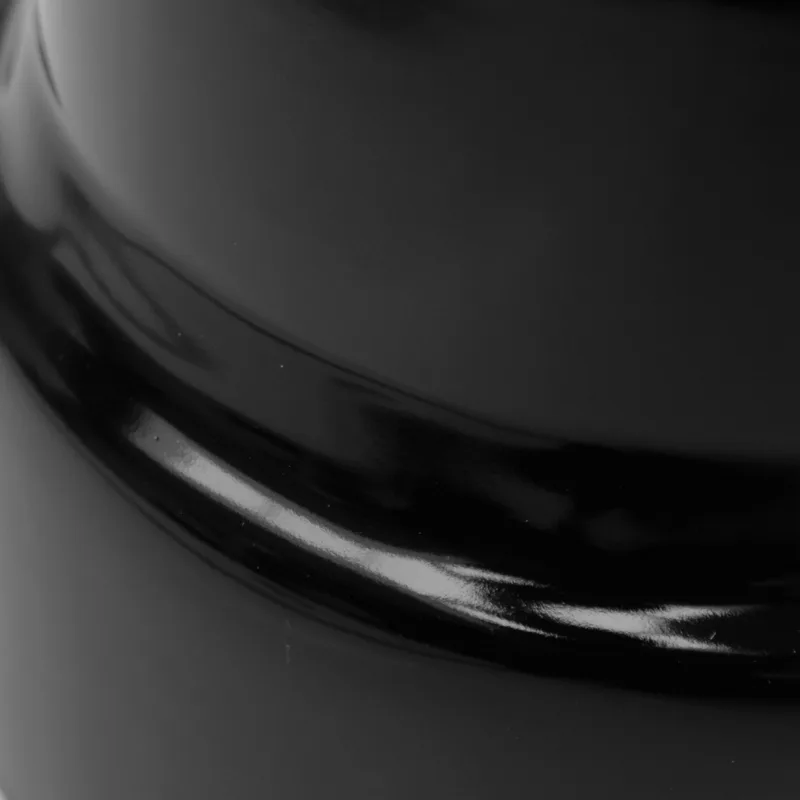 Réduction de tuyau de poêle / conduit de fumée émaillé Raik 150mm - 130mm noir