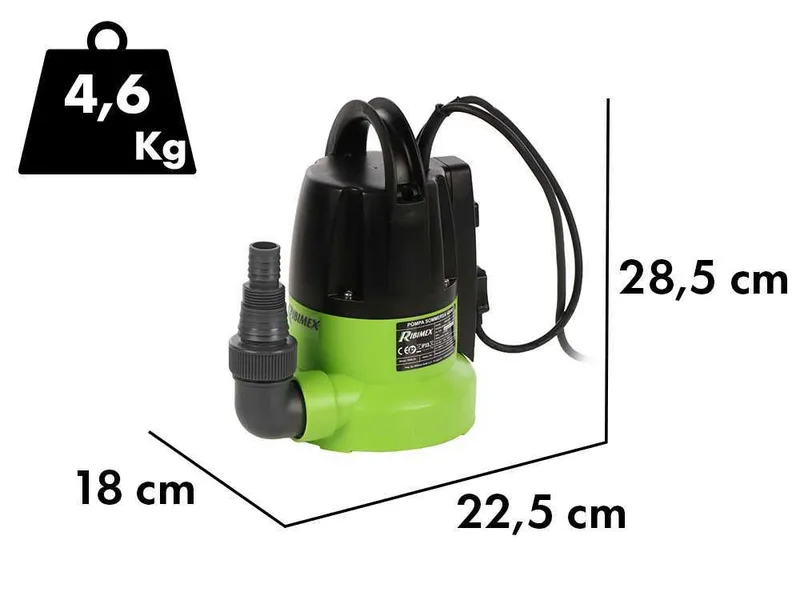 Ribimex PRPVC401SP - Pompe immergée électrique pour eaux claires - 400 W