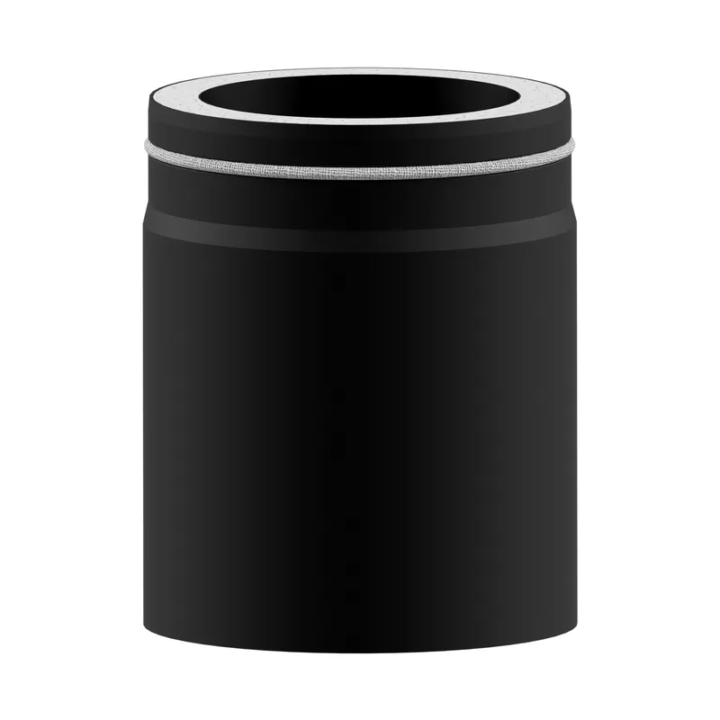 Raik Lifestyle DUO élément de longueur 150 mm noir L : 250 mm pour tuyau de fumée / conduit de fumée