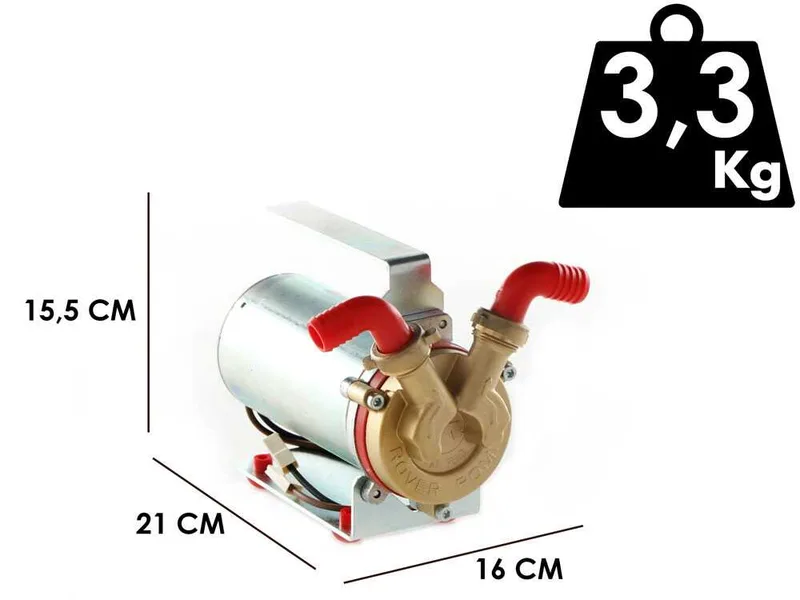 Rover Marina Mini 20 - Pompe de transfert électrique en bronze - 24 V