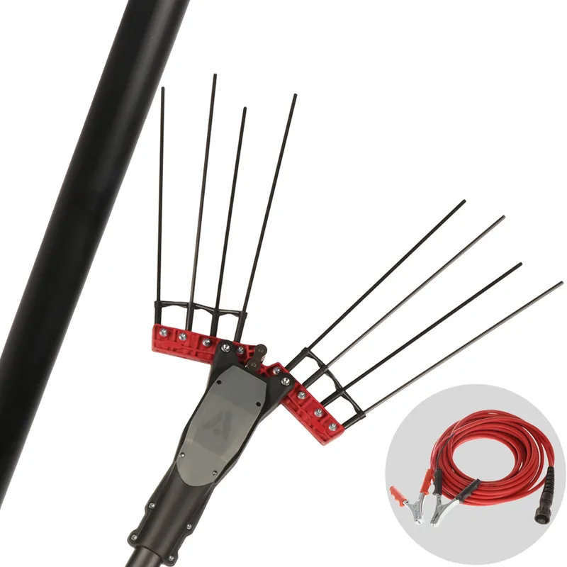 Lisam Imola GP - Peigne vibreur électrique à batterie de type automobile avec câble inclus - Perche fixe de 220 cm