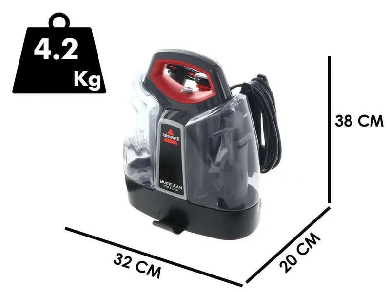 Nettoyeur pour tapis BISSELL MultiClean Spot&Stain - 330W - pour les escaliers, les tissus d'ameublement, les voitures et les tapis