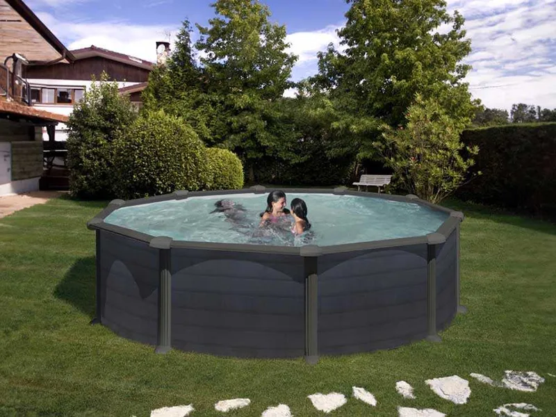 Gre Granada Ronde Ø460 x 132 cm - Piscine hors-sol en acier
