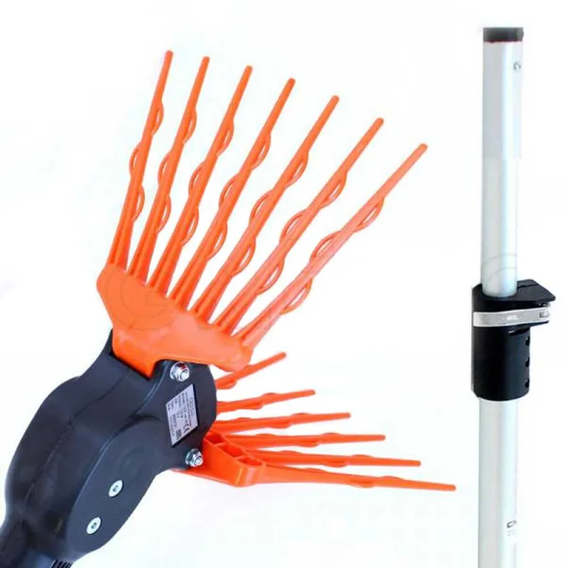 TecnoVIR Olivir - Peigne vibreur électrique à batterie 150-250 cm - perche télescopique en aluminium