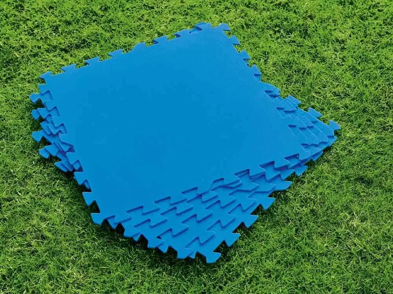 Dalle anti-dérapante bleue 50x50 cm 9 pièces Bestway 58220