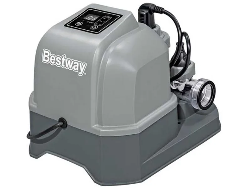 Électrolyseur d'eau salée Hydrogenic Bestway - Débit d'eau min. 1 249 L/H - Capacité max. 26 498 L