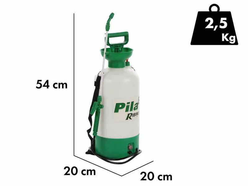 Ribimex PILA 8 - Pulvérisateur à dos sans fil - 8 litres - 12V/4Ah