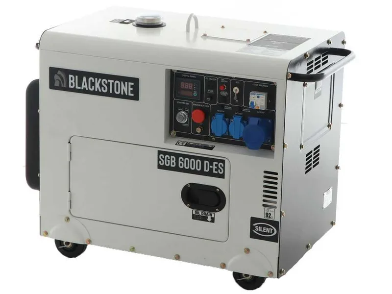 Blackstone SGB 6000 D-ES - Groupe électrogène diesel Monophasé - Puissance Nominale 5.3 kW