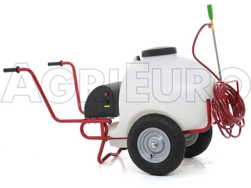 Pulvérisateur à batterie 12 V de 120 L PRO - Pompe de pulvérisateur électrique sur chariot