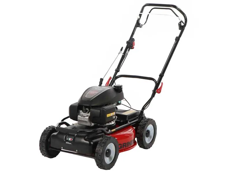 Tondeuse à gazon thermique tractée GRINDER 4x4 SH - Avec moteur Honda GCVx 200 - Coupe 52cm - double lame mulching