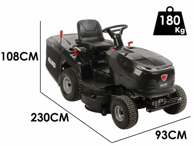 AL-KO Easy 13-86.6 M-A - Tracteur tondeuse - Boîte de vitesses mécanique - Bac de ramassage