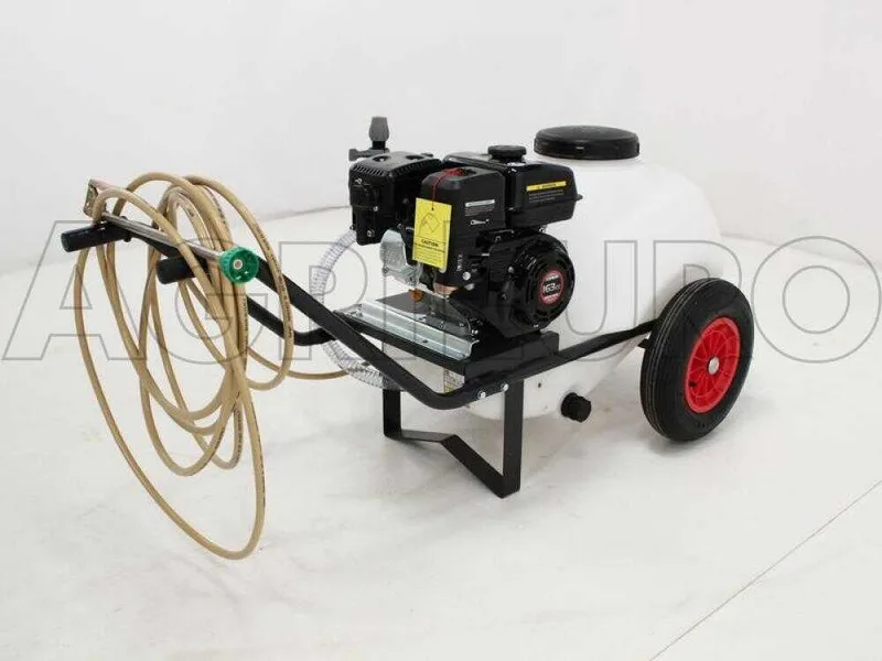Groupe motopompe de pulvérisation Comet MP 30 - Loncin G 200 F sur chariot avec réservoir 80 lt