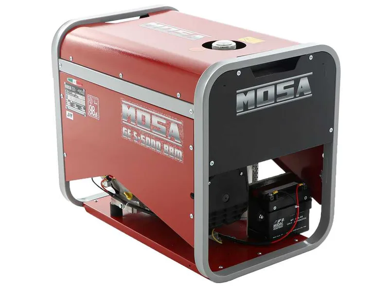 MOSA GE S-5000 BBM AVR EAS - Groupe électrogène à essence avec AVR et dém. électrique 4.5 kW - Continue 3.6 kW Monophasé - Moteur B&S XR1450