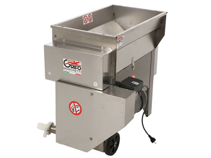 Grifo DVEP20IR - Égrappoir électrique INOX avec pompe à rouleaux - Protections incluses