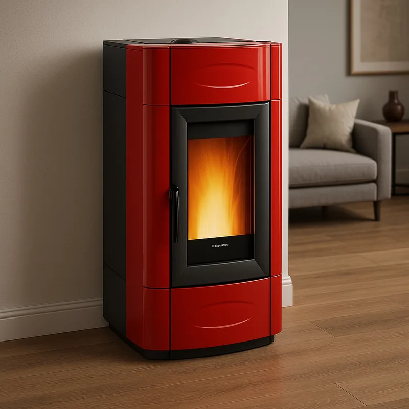 Extraflame isidora idro H20 5.0 evo - Bordeaux poêle à granulés bouilleur evolution line