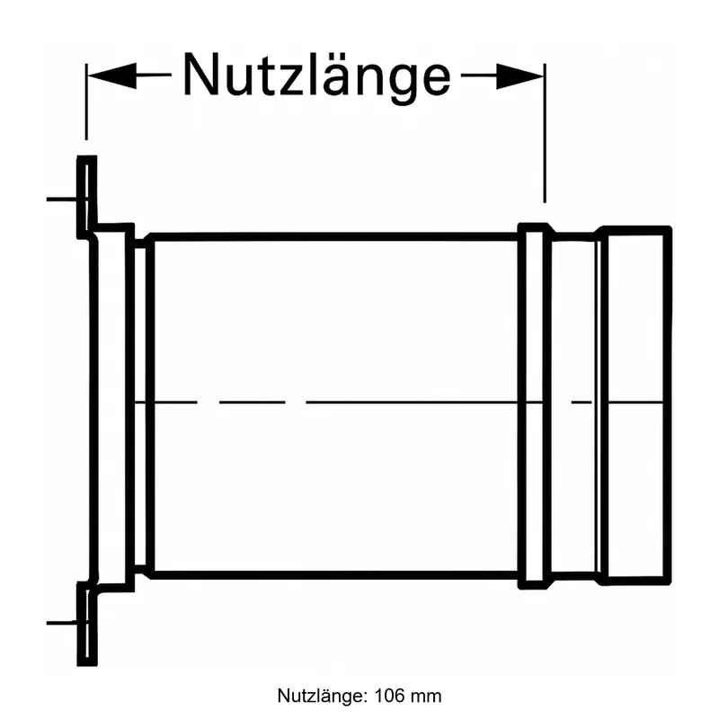 Schiedel PRIMA PLUS raccord Ø130 mm pour T pièce simple paroi mat