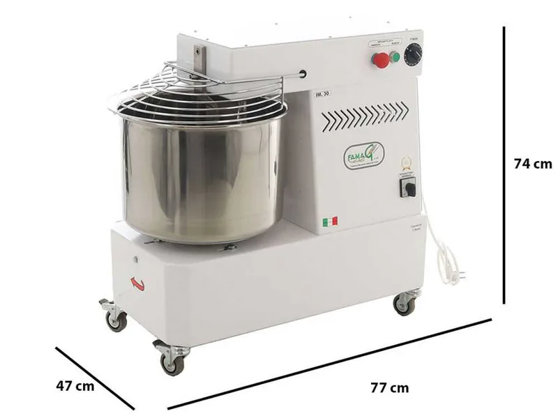 Pétrin à spirale Famag IM 40 électrique monophasé - 38 KG