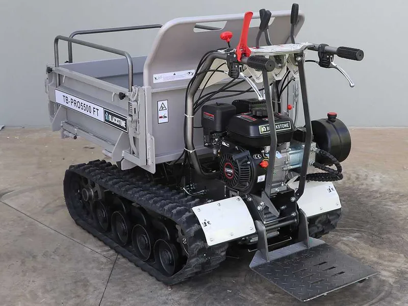 Brouette à moteur Blackstone TB-PRO 5500 FT - Benne extensible relevable 500Kg