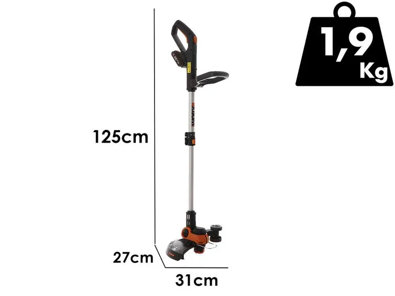 Worx WG918E - Kit Taille-haie + Coupe-bordure à batterie - 20/2Ah
