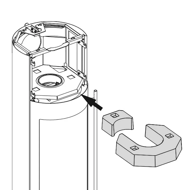 Olsberg PowerBloc! Pacaya 33cm de hauteur + Palena PowerBloc