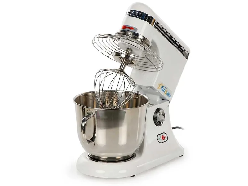 Euromech EPM 5 - Batteur mélangeur planétaire à vitesse variable - Cuve en inox 5L