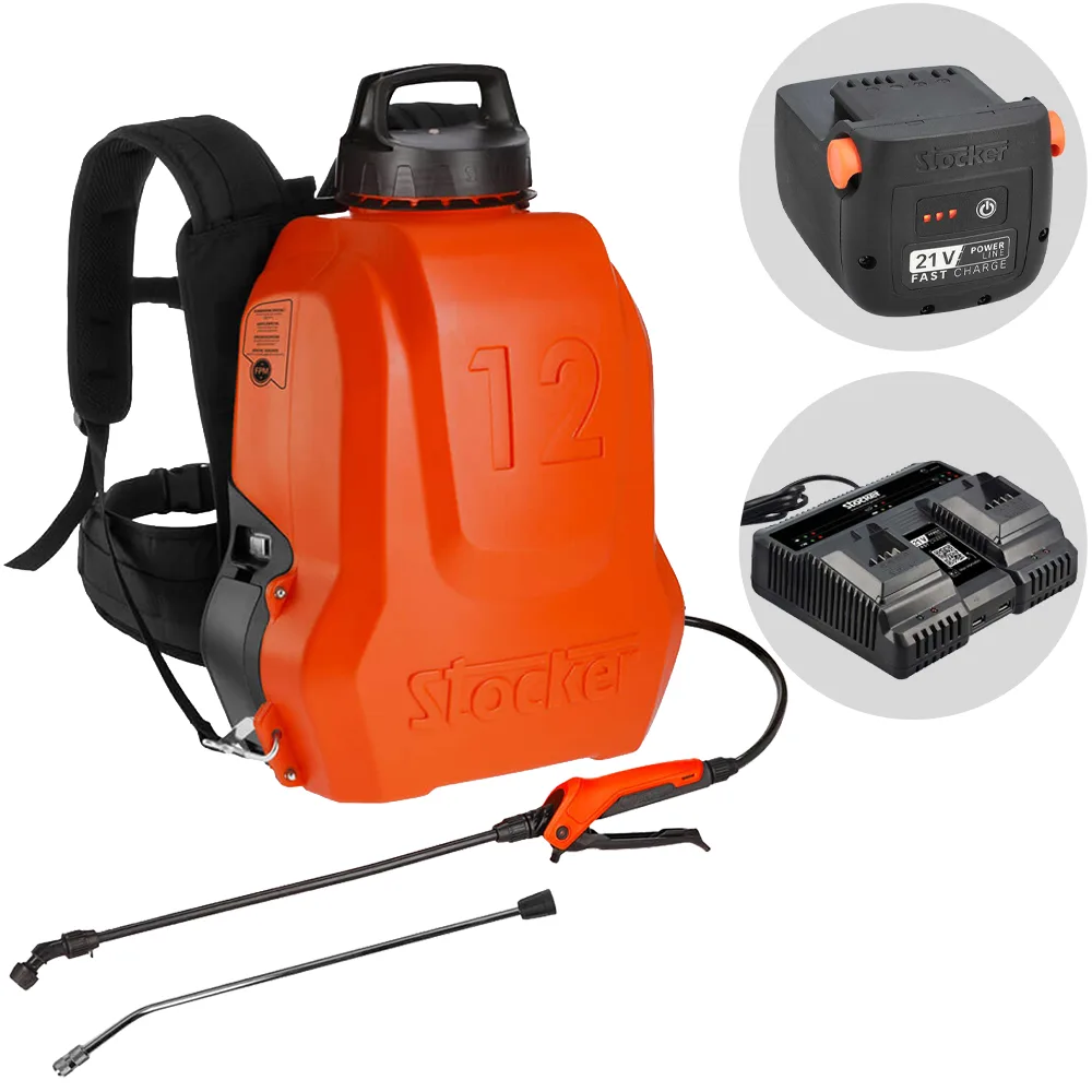 Stocker Ergo 12 L - Pulvérisateur dorsal à batterie - 21 V / 2.6 Ah