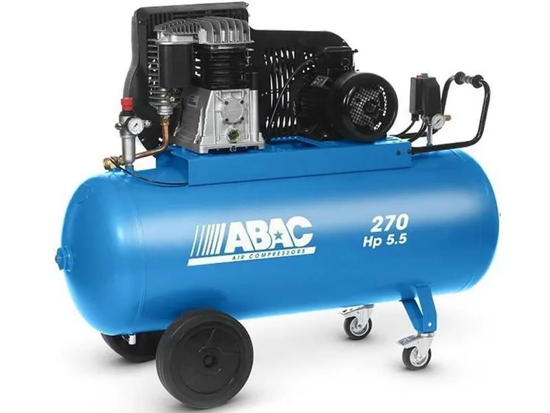 Abac B5900B 270 CT5,5 - Compresseur d'air électrique triphasé à courroie - Moteur 5,5 CV - 270 L