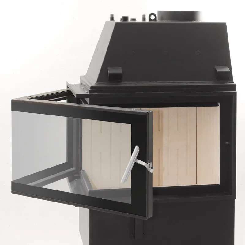 Insert de cheminée avec récupération d'eau Schmitzker No2 Gauche 17 kW
