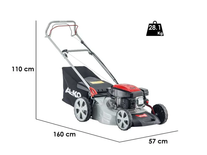 Al-ko Easy 4.60 SP-S - Tondeuse à gazon thermique tractée - 2en1 - Moteur de 140cc