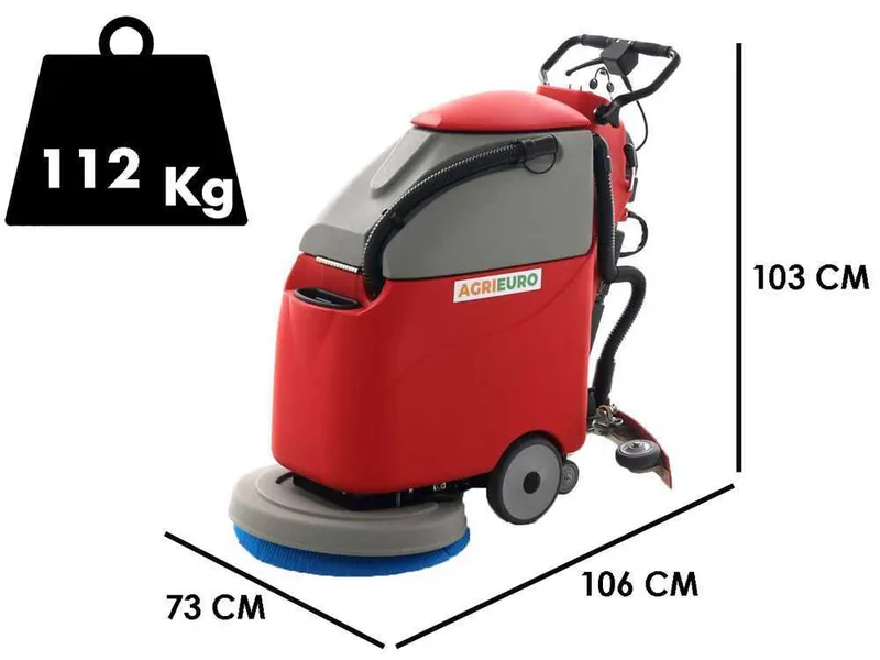 Autolaveuse à batterie sans-fils U.T. LP-500-B - 3 en 1 : lave, sèche et aspire