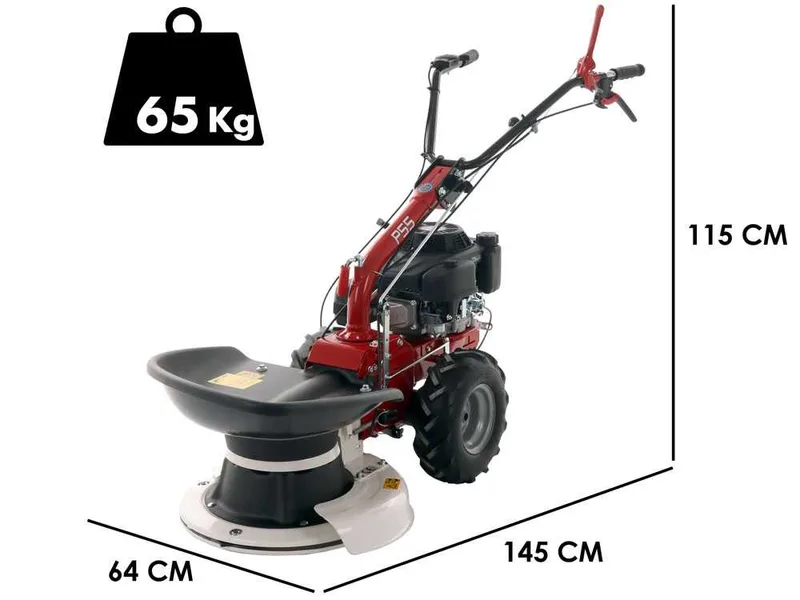 Eurosystems P55 - Motofaucheuse rotative multifonction - Loncin 196cm3