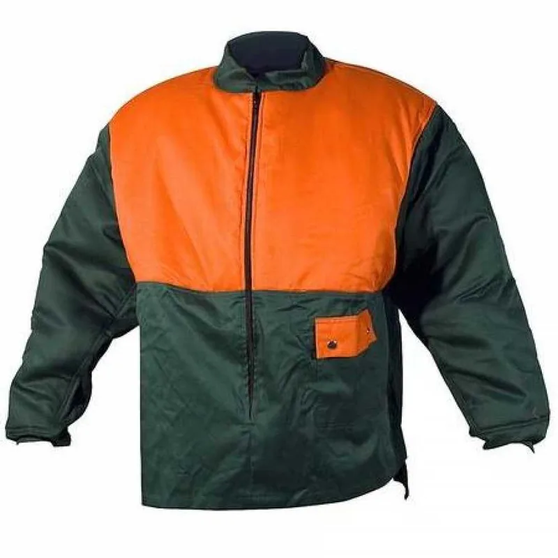 Veste anti-coupures pour tronçonneuse taille L - blouson de sécurité