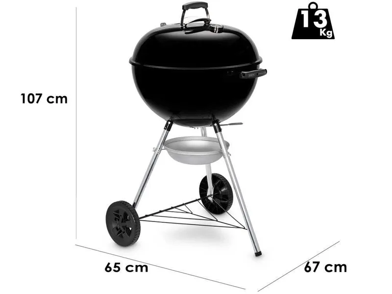 Weber Kettle E-5710 BLK - Barbecue à charbon