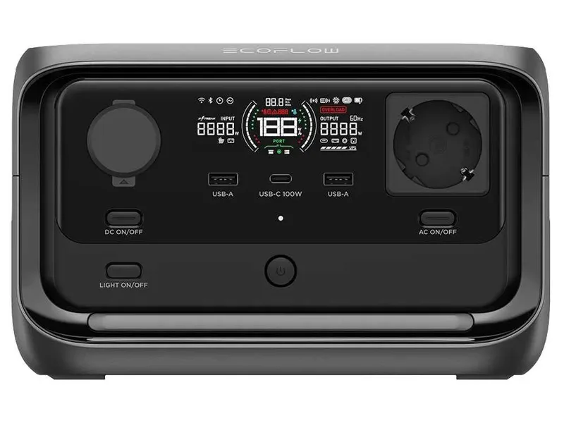 EcoFlow River 3 Plus - Power Station batterie portable - 600 W - 286 Wh/22,4 V