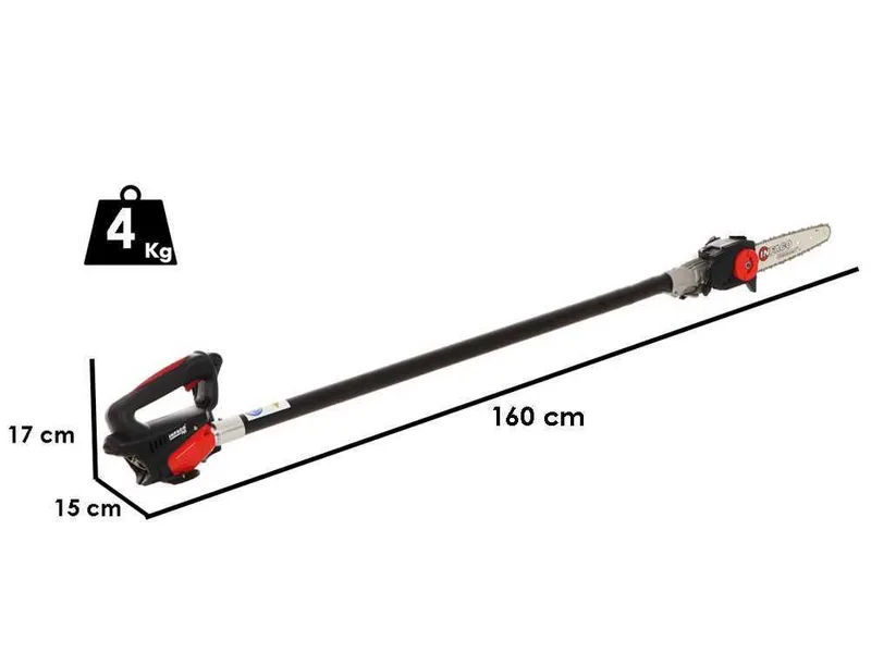 Perche élagueuse à batterie fixe de 93 cm Infaco TR9 - Batterie à dos incluse