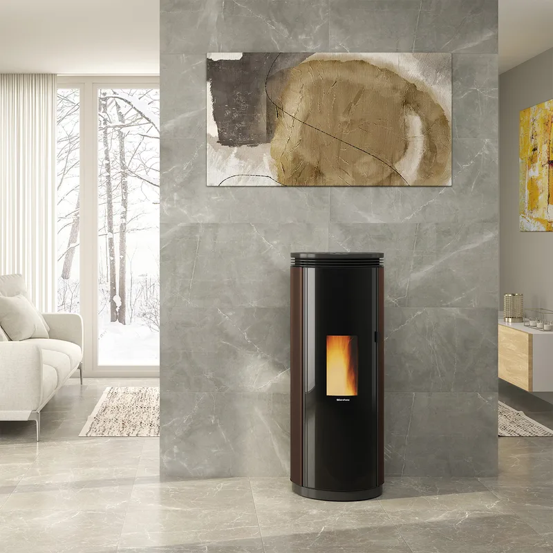 Extraflame Evolution Line Pamela poêle à granulés acier bronze