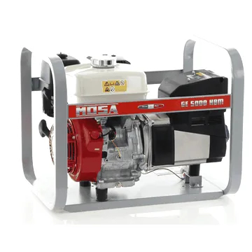 MOSA GE 5000 HBM AVR - Groupe électrogène à essence avec AVR 4.5 kW - Continu 3.6 kW Monophasé - Moteur Honda GX270