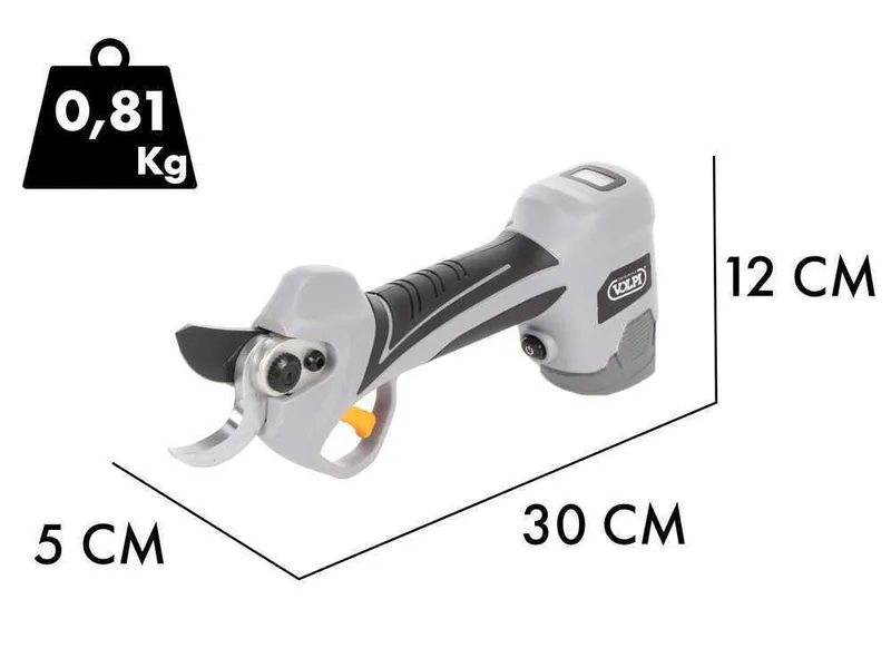 Volpi KV360 - Sécateur électrique de taille - Diamètre de coupe 32 mm - sans batterie et sans chargeur
