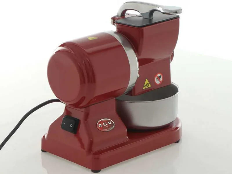 RGV Robusta - Râpe à fromage électrique de table Red - En aluminium moulé - 450W