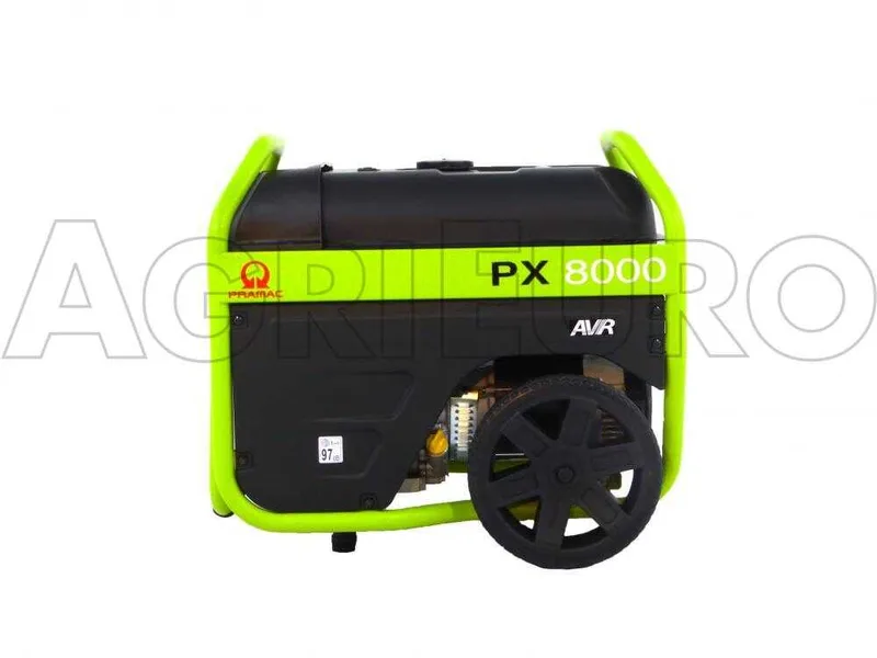 Pramac PX 8000 - Groupe électrogène 5.4 KW monophasé à essence - sur chariot - dém. électrique