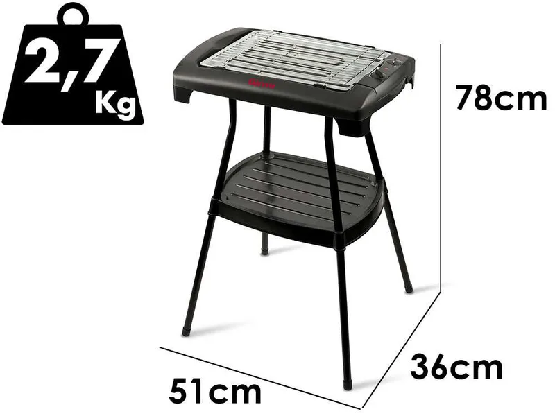 Girmi BQ22 - Barbecue grill électrique sur pied