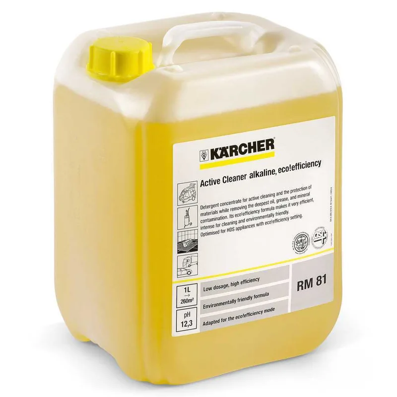 Détergent actif pour le lavage automobile, alcalin RM 81 ASF eco!efficiency - pour nettoyeurs Karcher