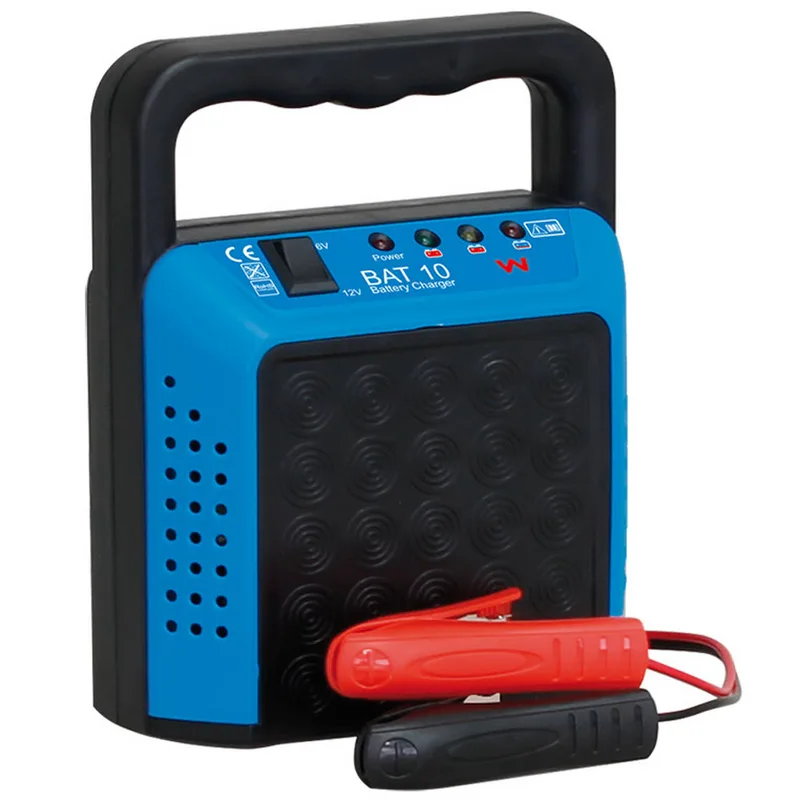 Awelco BAT 10 - Chargeur de voiture portable - alimentation monophasée - batteries 6/12V