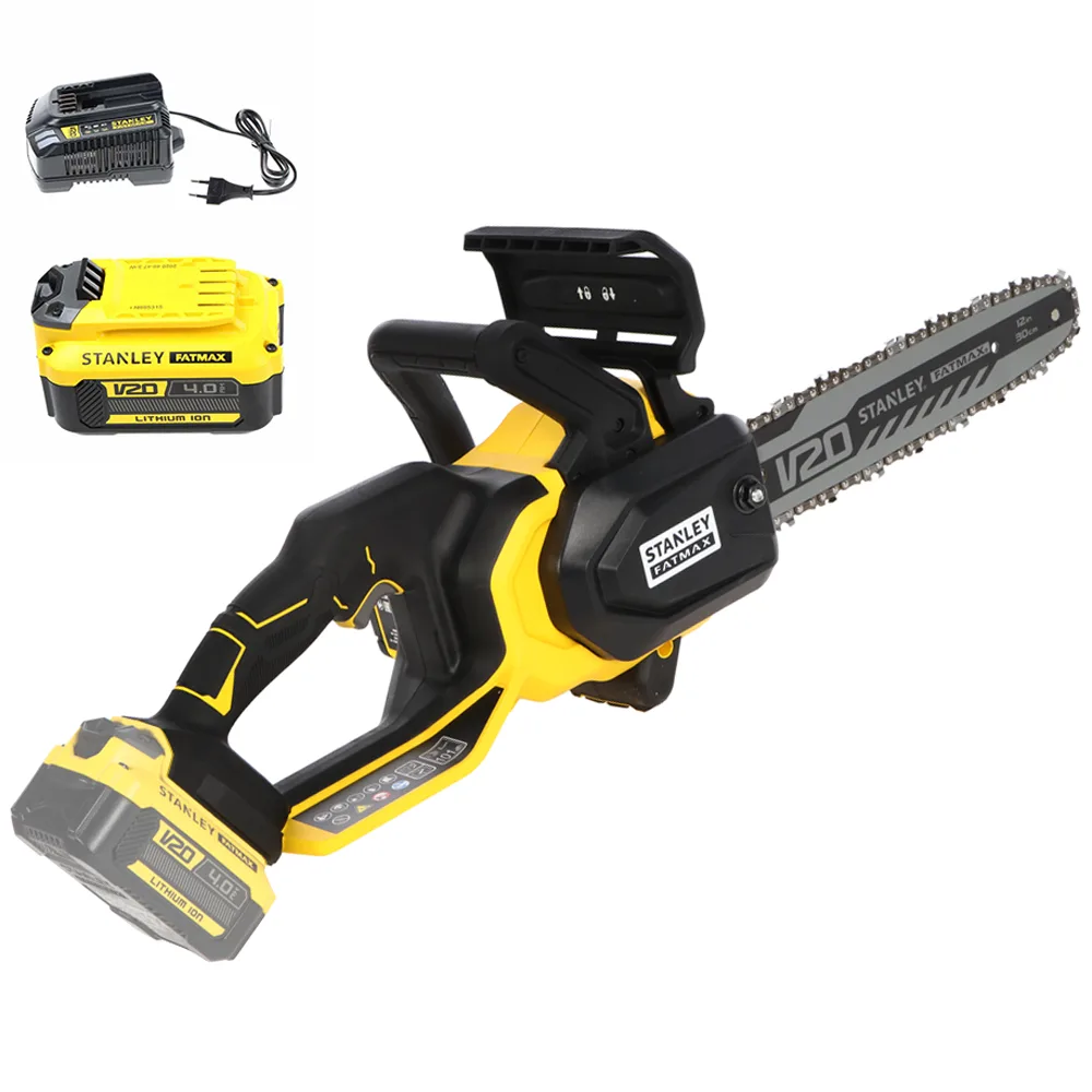 Stanley Fatmax SFMCCS730 - Tronçonneuse à batterie 20 V 4 Ah - Guide de 30 cm