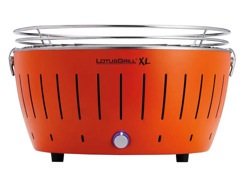 LotusGrill LG G435 U OR - Barbecue portable pour l'extérieur XL - Coque orange