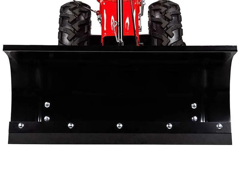 Accessoire lame à neige frontale pour Eurosystems TM 70 - P 70 - lame large 85 cm avec bande en caoutchouc
