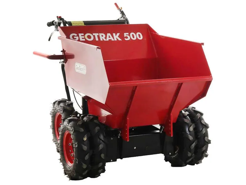 Brouette à moteur GeoTech Pro GEOTRAK 500 - benne dumper 500 kg - 6 roues motrices