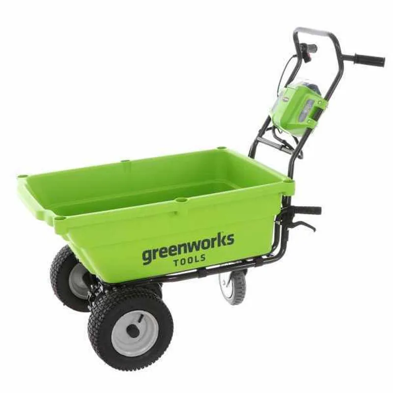 Greenworks G40GC Garden Cart - Brouette électrique sur batterie avec roues